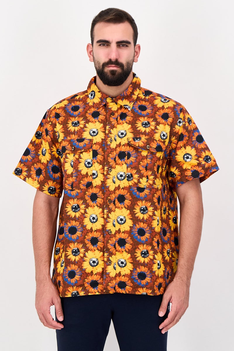 Nike Men Sportswear Fit Short Sleeve Skate Shirt, Multicolor - Image 1